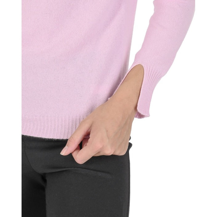 Crown of Edinburgh Cashmere Women's Turtleneck Sweater PINK