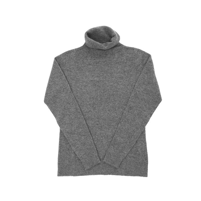 Crown of Edinburgh Cashmere Women's Turtleneck Sweater SMOG