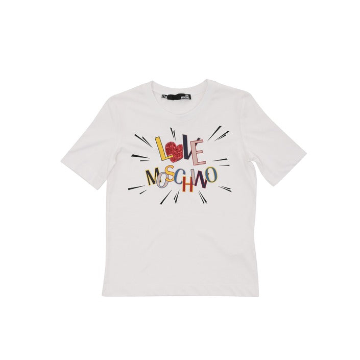 Love Moschino Women's T-Shirt OPTICAL WHITE