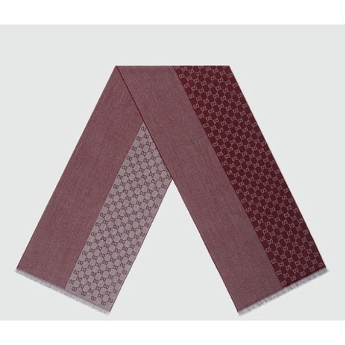Gucci Men's Scarf 40x180 Burgundy
