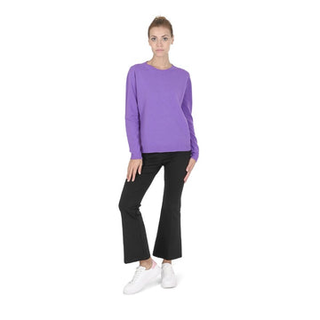Crown of Edinburgh Cashmere Women's Round Neck Sweater LAVENDER