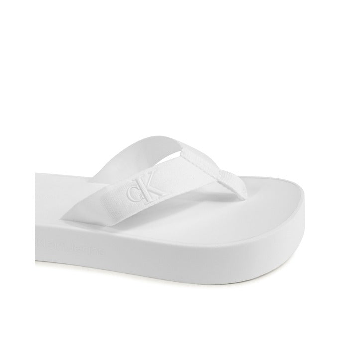 Calvin Klein Womens Flip Flop White