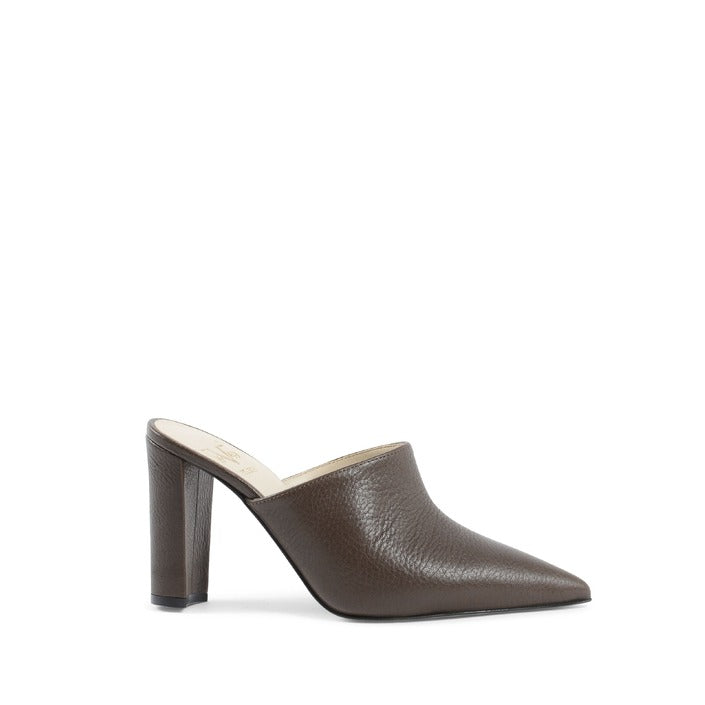 19V69 ITALIA by VERSACE Women's Mule Sandal Dark Brown CRAZY GRAIN ARGILLA