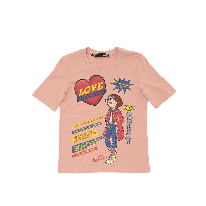 Love Moschino Women's T-Shirt POWDER PINK