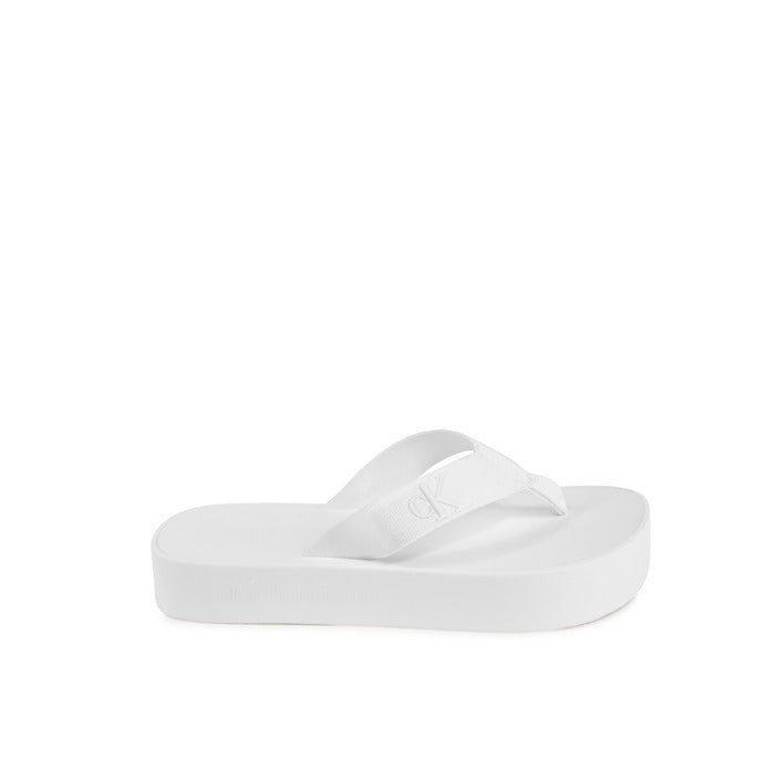 Calvin Klein Womens Flip Flop White