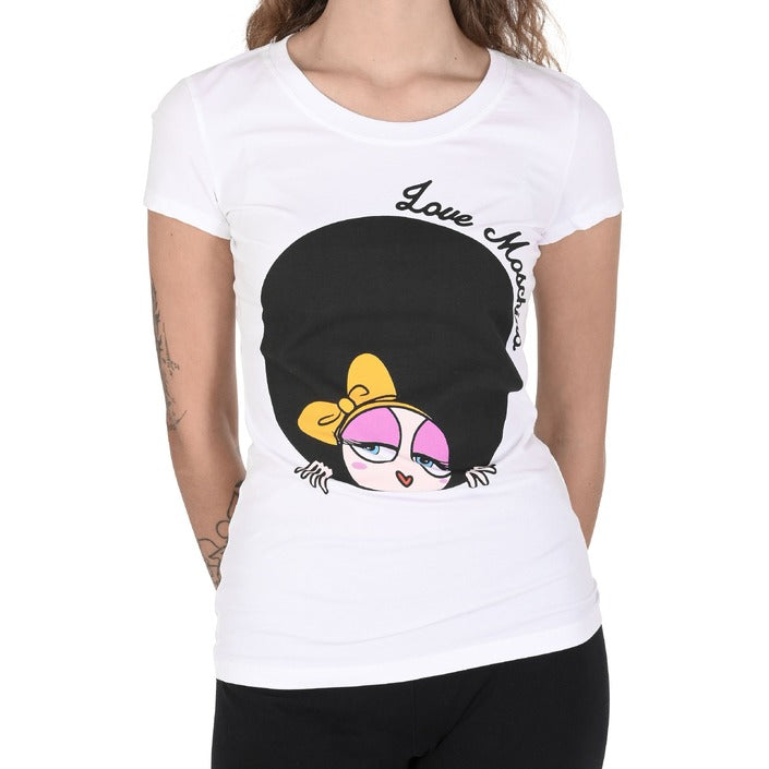 Love Moschino Women's T-Shirt OPTICAL WHITE