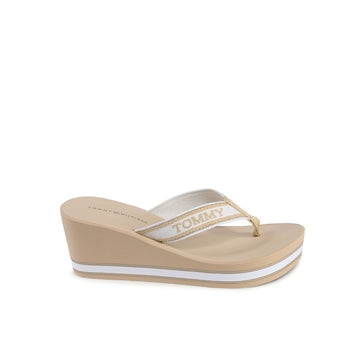 Tommy Hilfiger Womens Flip Flop Beige